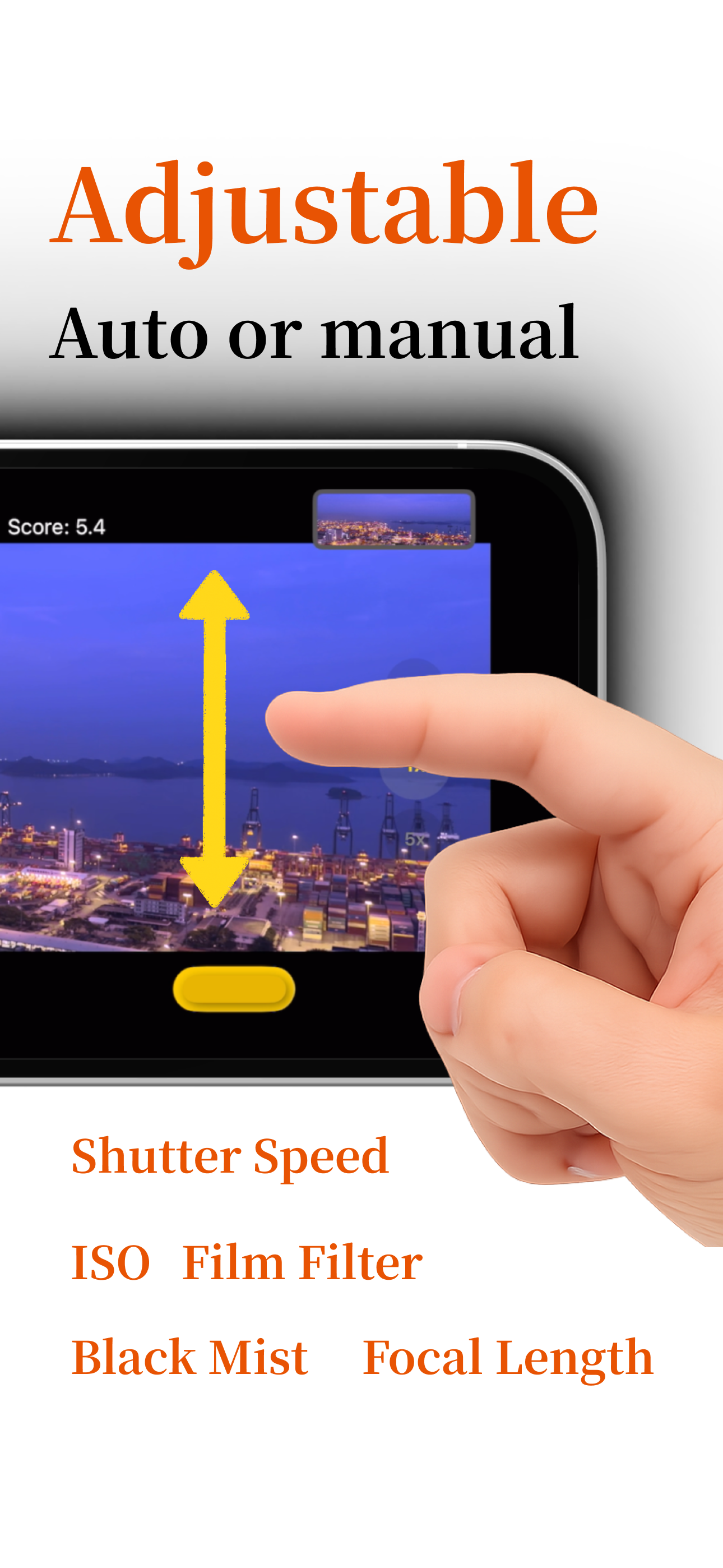 XpanCam app screenshot showing XPAN 65:24 cinematic camera interface #5